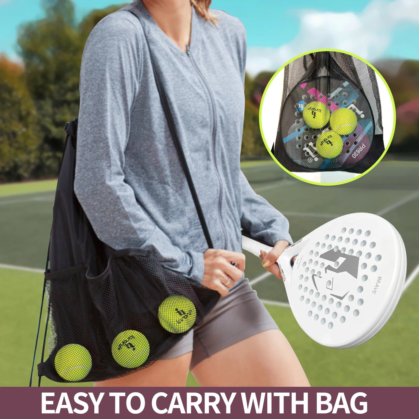 EVA Memory Flex Carbon Fiber Padel Racket