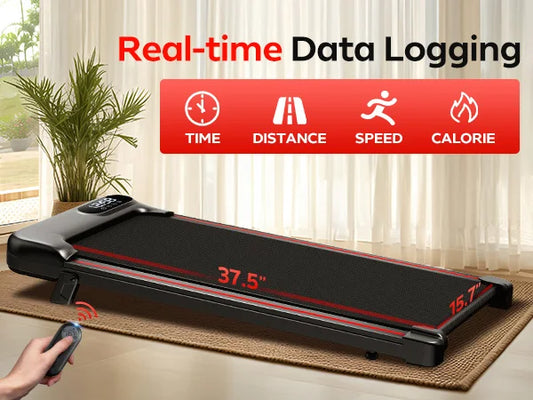 Athlecato Portable Under Desk Walking Pad with Remote Control