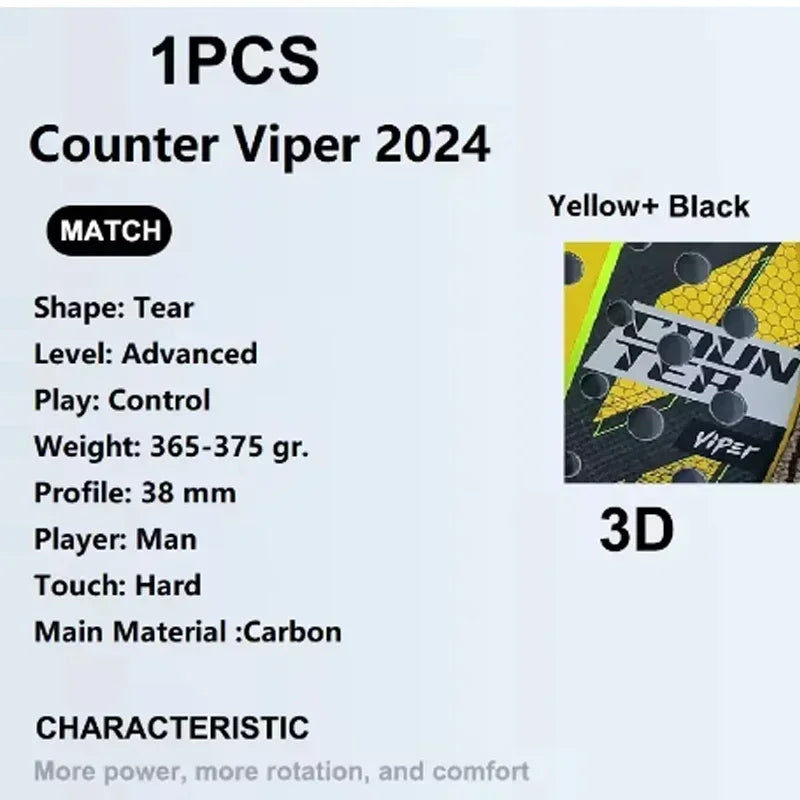 The Official 2025 Professional Carbon Fiber Padel Racket