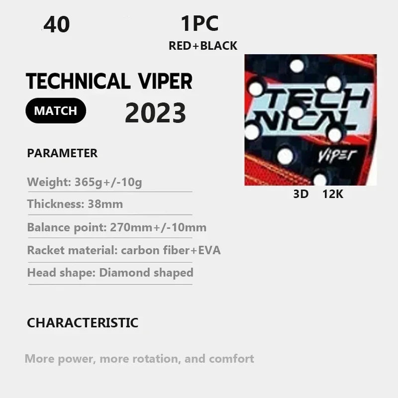 The Official 2025 Professional Carbon Fiber Padel Racket