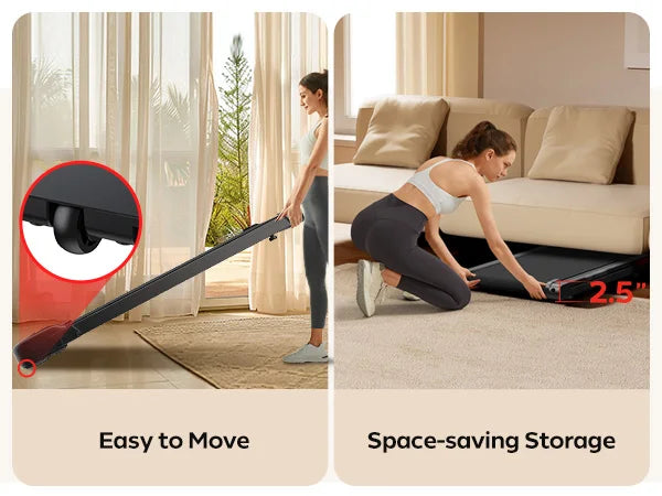 Athlecato Portable Under Desk Walking Pad with Remote Control