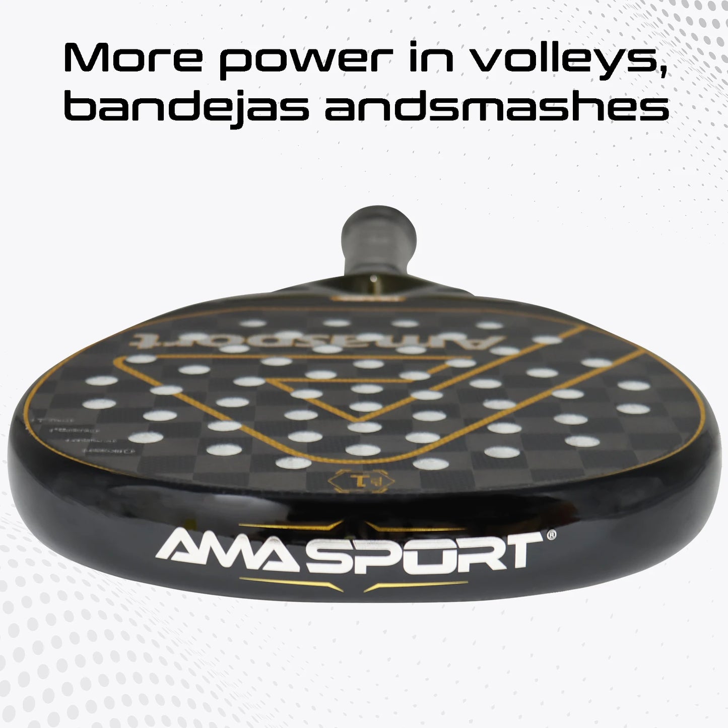 High Balance Symmetrical Hole Distribution Padel Racket