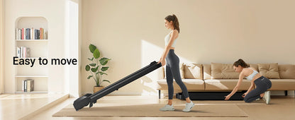 Athlecato 2 in 1 Folding Treadmill Black with Handrail