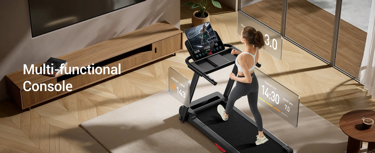 Athlecato 2 in 1 Folding Treadmill With Adaptive Touchscreen