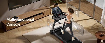 Athlecato 2 in 1 Folding Treadmill With Adaptive Touchscreen
