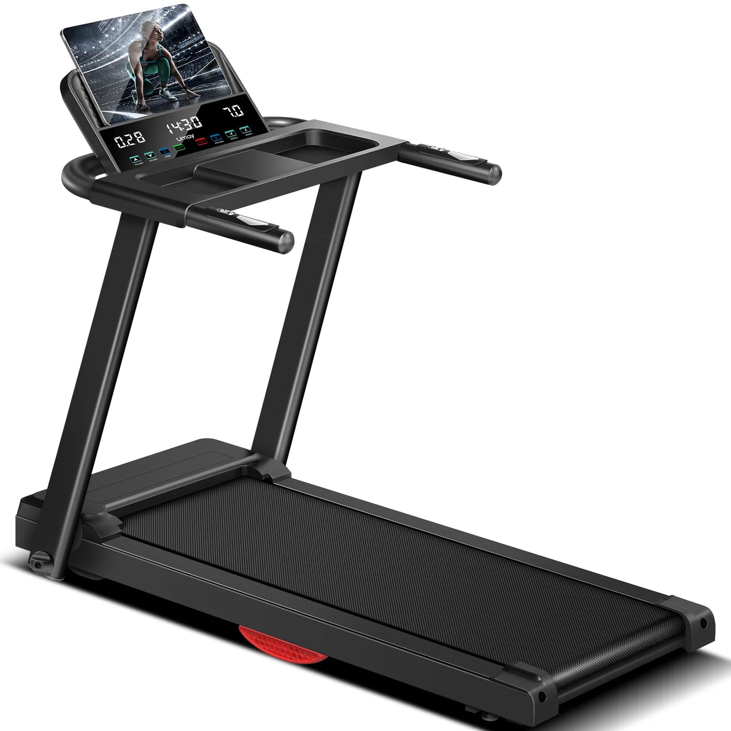 Athlecato 2 in 1 Folding Treadmill With Adaptive Touchscreen