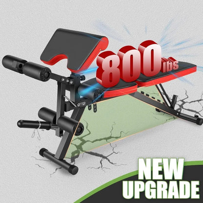 Athlecato Adjustable Weight Bench With Plate Extension