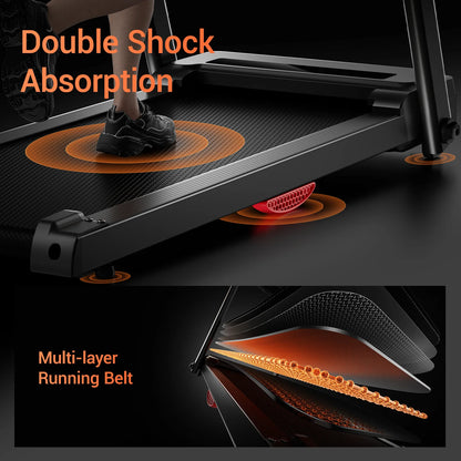 Athlecato 2 in 1 Folding Treadmill With Adaptive Touchscreen