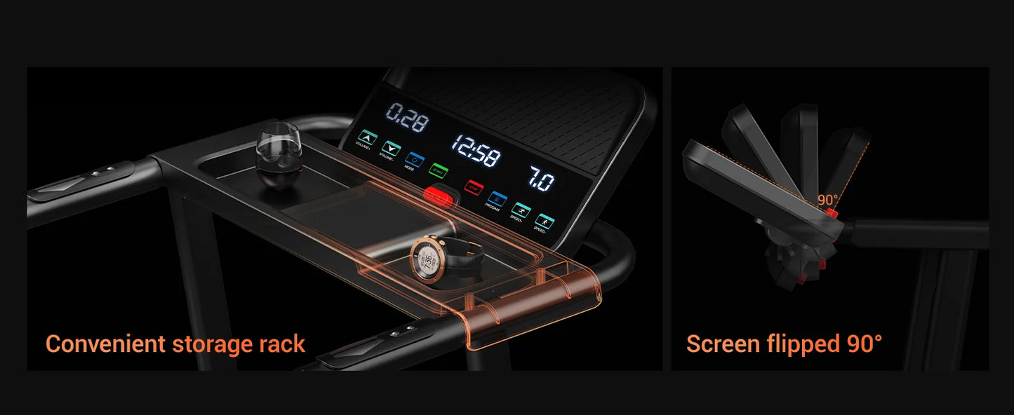 Athlecato 2 in 1 Folding Treadmill With Adaptive Touchscreen