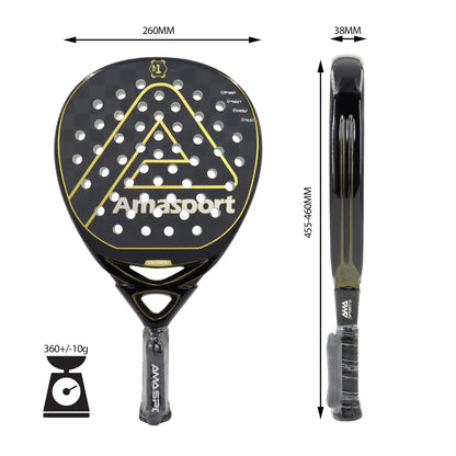 High Balance Symmetrical Hole Distribution Padel Racket