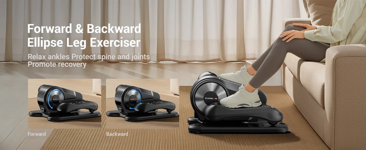 Athlecato Electric Under Desk Elliptical Machine with Remote Control