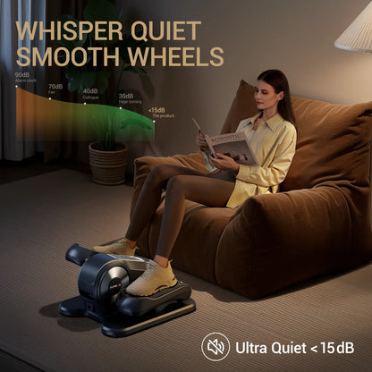 Athlecato Electric Under Desk Elliptical Machine with Remote Control