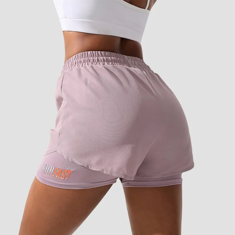Mermaid Curve Drawstring Compression Shorts