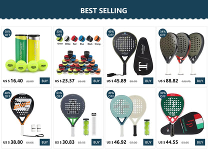 3K/18K Carbon Fiber Outdoor Padel Racket