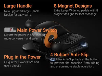 Athlecato Electric Under Desk Elliptical Machine with Remote Control Gen 2