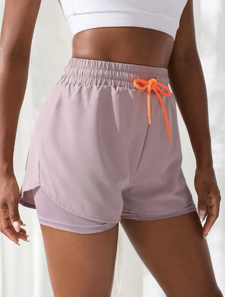 Mermaid Curve Drawstring Compression Shorts
