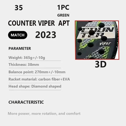 The Official 2025 Professional Carbon Fiber Padel Racket